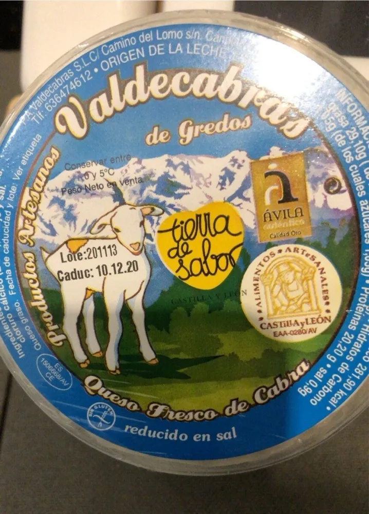Queso fresco Valdecabras