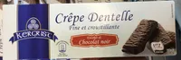 Crêpe Dentelle enrobée de Chocolat Noir