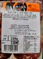 Pelota para el caldo burger meat