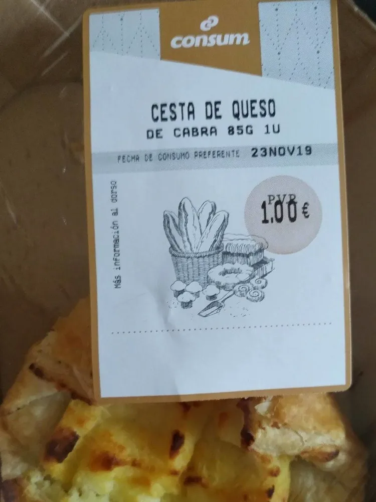 Cesta de queso de cabra