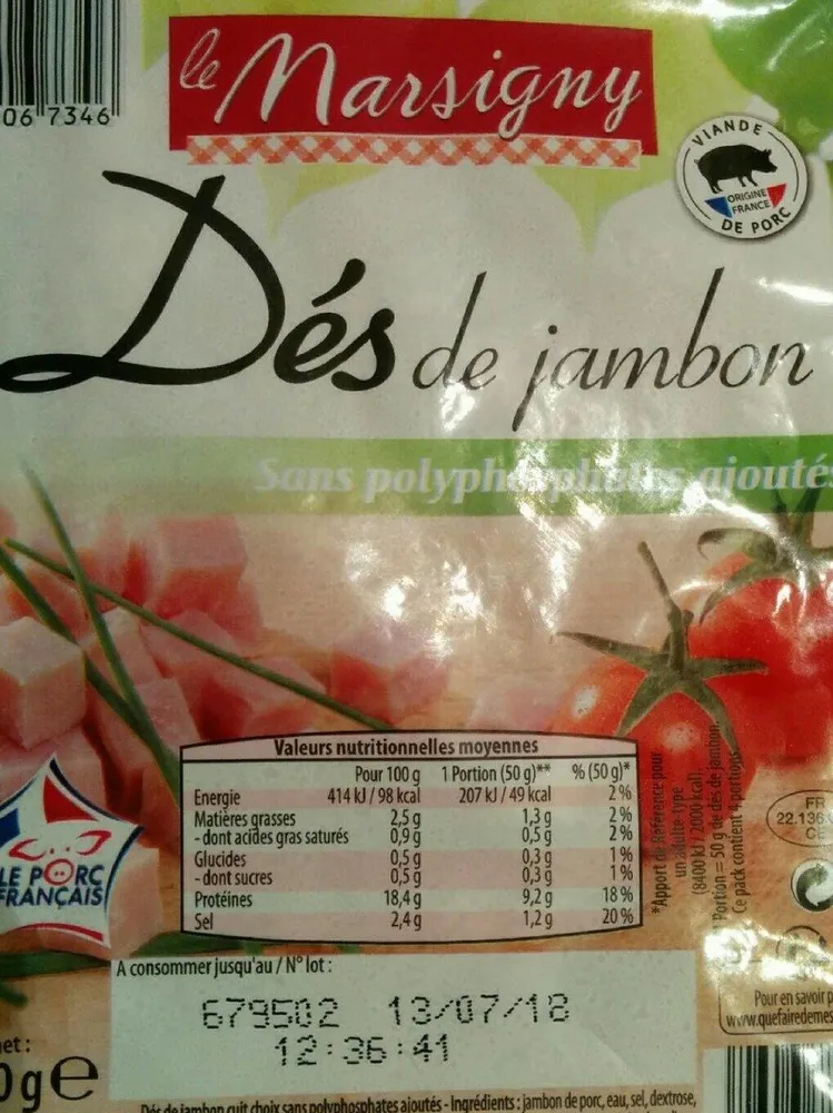 Dés de jambon