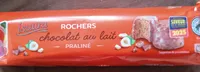 4 Rochers au lait fourrés au praliné