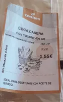 Coca casera con yogur