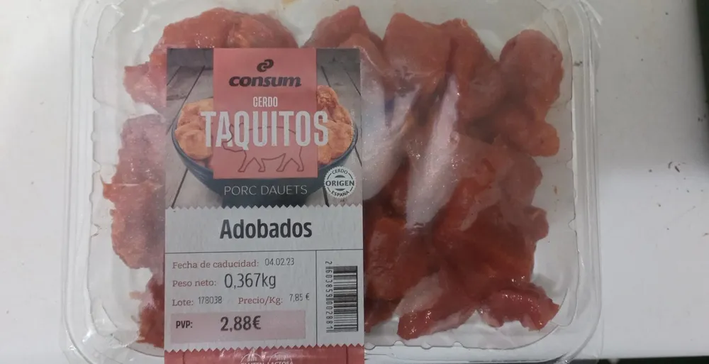 Taquitos de cerdo