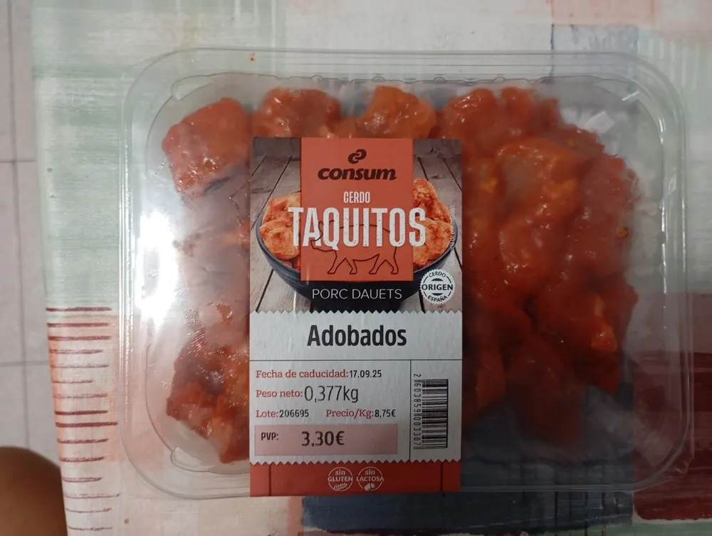 Taquitos Adobados De Cerdo