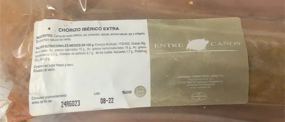 Chorizo ibérico extra