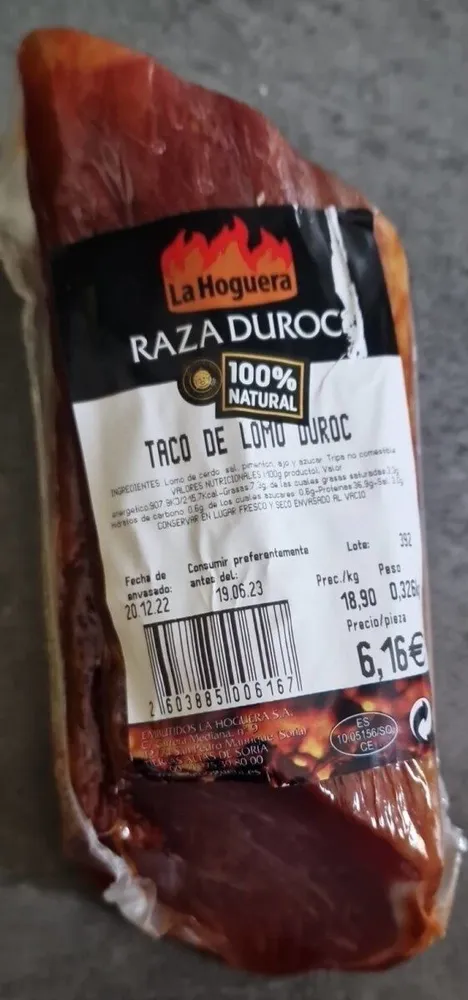 Taco de lomo Duroc