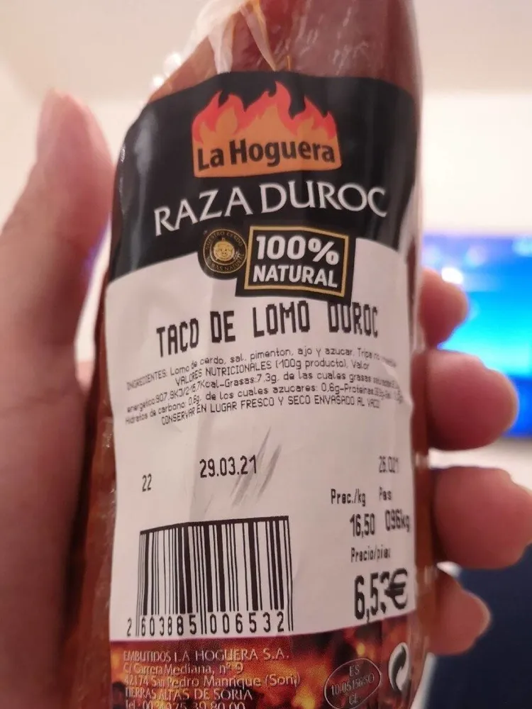 Taco de lomo duroc