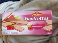 Gaufrettes fourrées au framboise