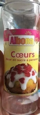 Coeurs décor en sucre