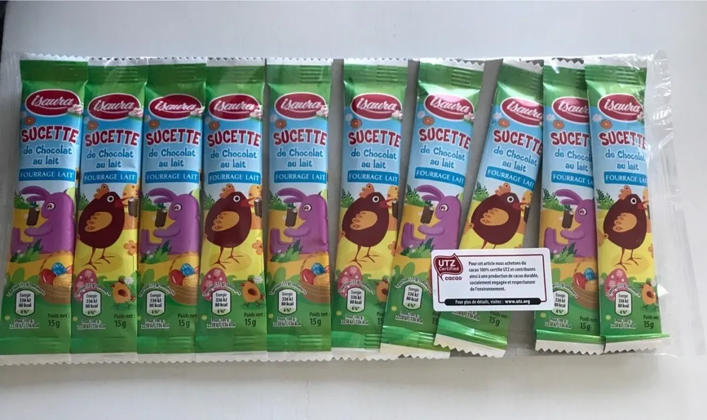 Sucettes de chocolat au lait & blanc