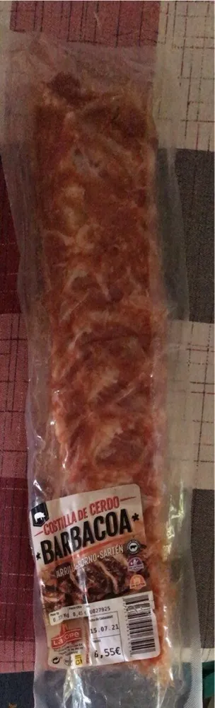 Costilla de cerdo barbacoa