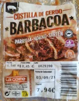 Costilla de Cerdo Barbacoa