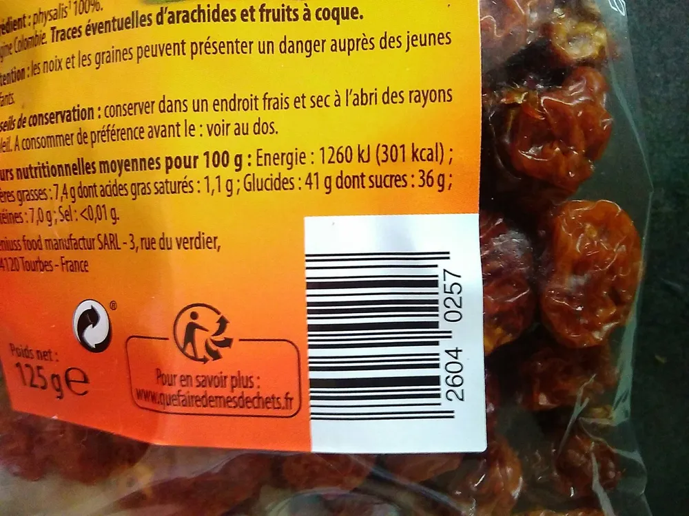Physalis séchés