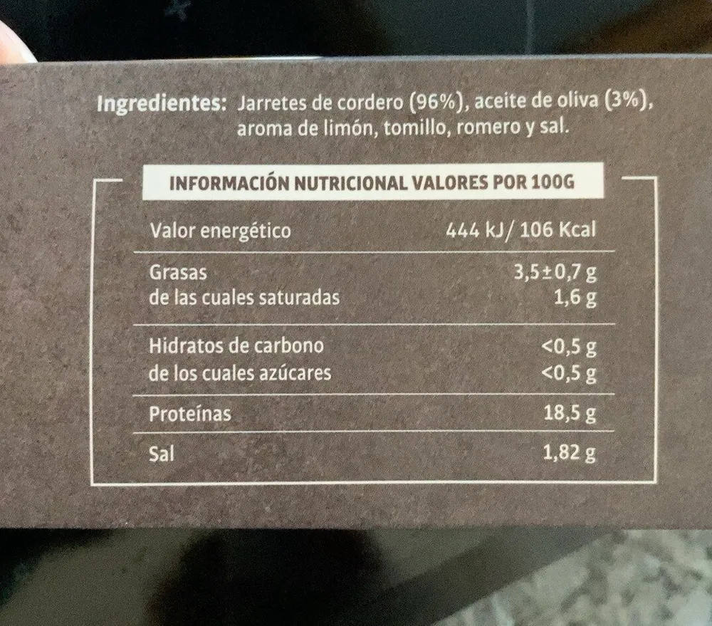 Jarretes de cordero