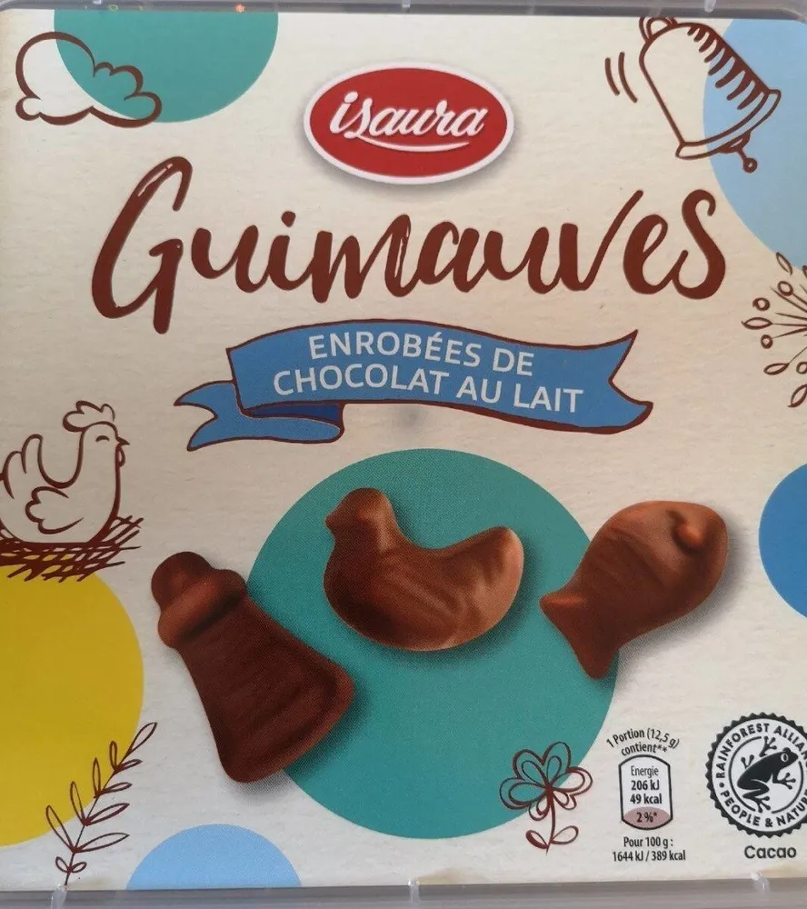 Guimauve enrobée de chocolat au lait