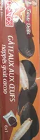 Gâteaux aux oeufs nappés goût cacao