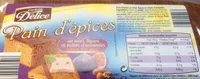 Pain d'epices au miel, figues et éclat d'amande