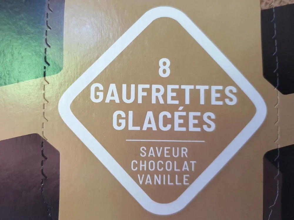 8 gauffrettes glacées