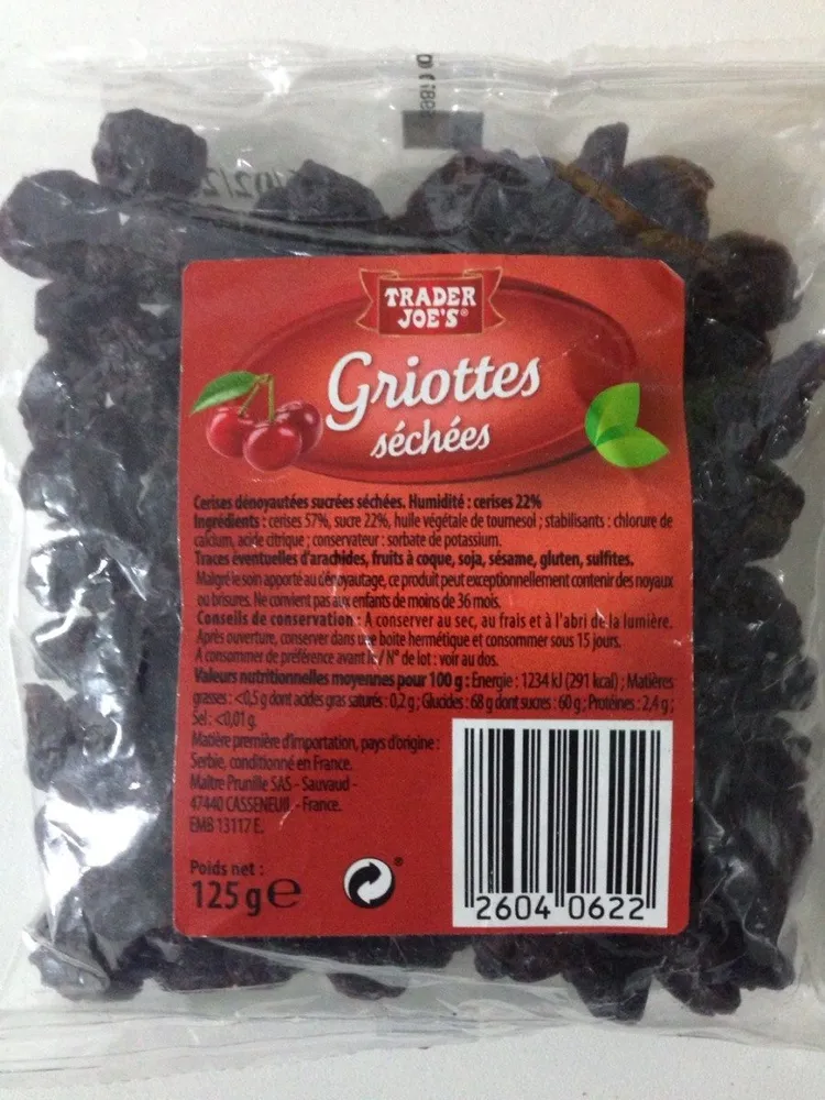 Griottes séchées