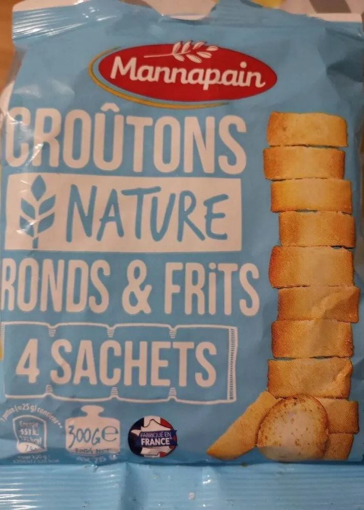 Croutons nature ronds et frits
