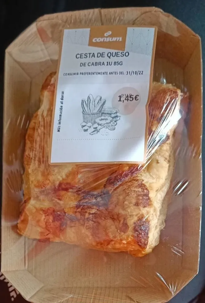 Cesta de queso de cabra