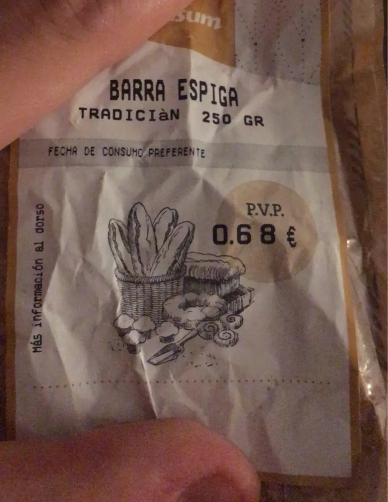 Barra de pan espiga