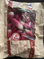 Radis rouge équeutés