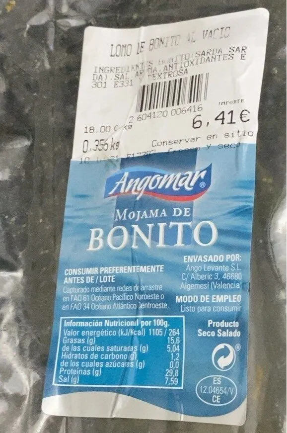 Mojama de bonito