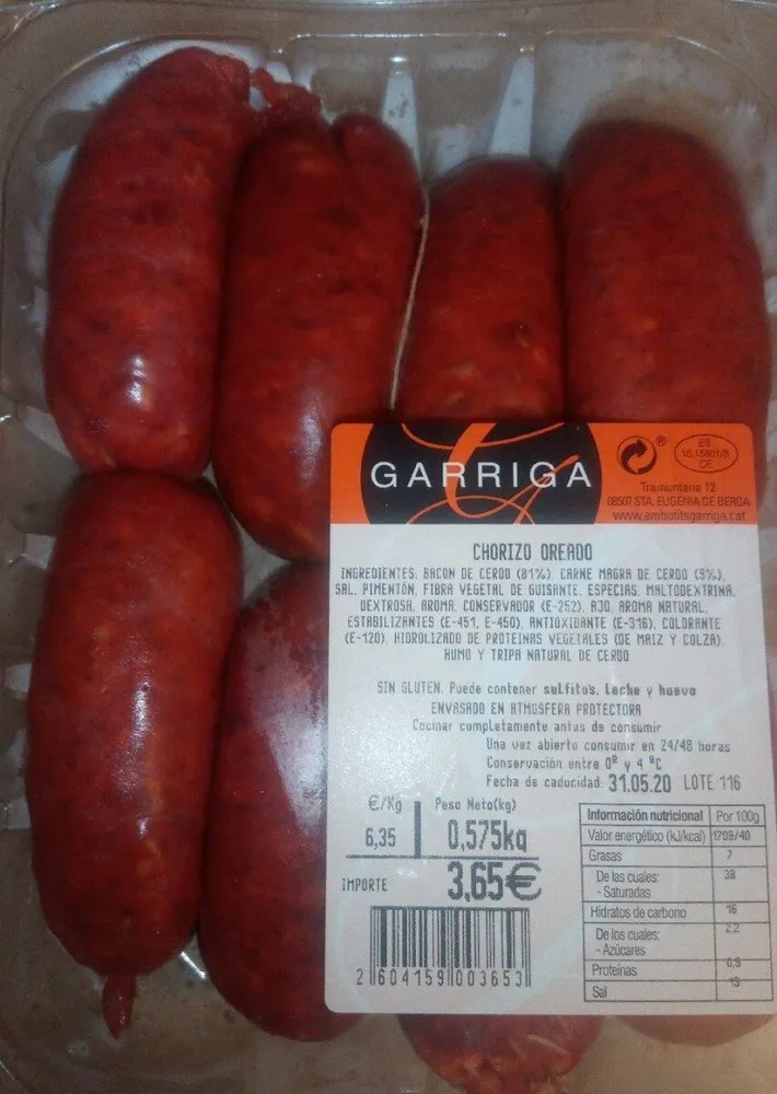 Chorizo Oreado