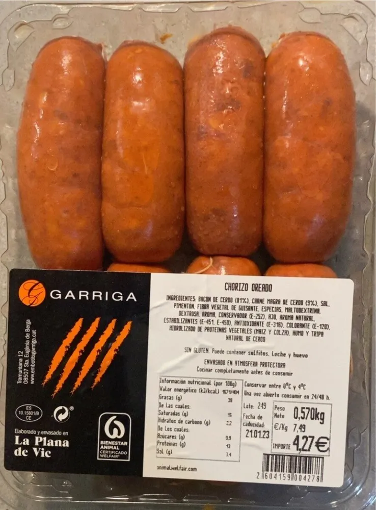 Chorizo Oreado