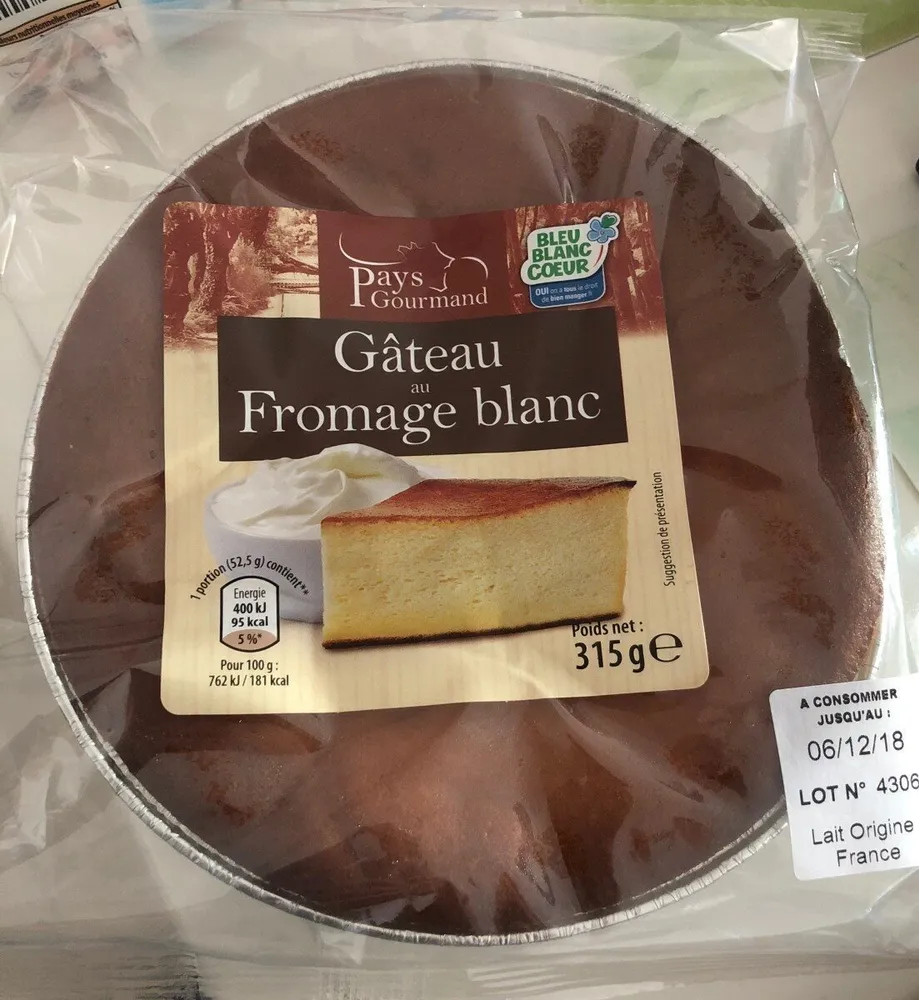Gateau au fromage blanc