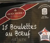 Boulettes de boeuf nature