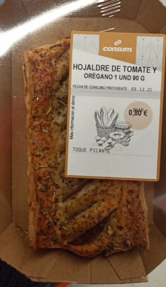 Hojaldre tomate y orégano 1 unidad