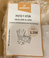 Pisto y atún hojaldre 1 u 130g