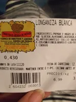 Longaniza blanca