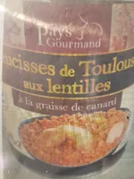 Saucisses de Toulouse aux lentilles