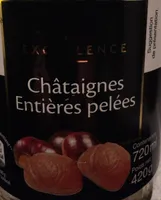 Châtaignes entières pelées