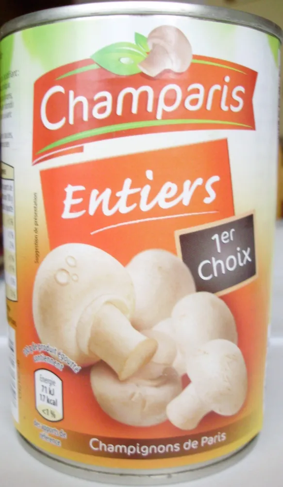 Entiers 1er Choix (Champignons de Paris)