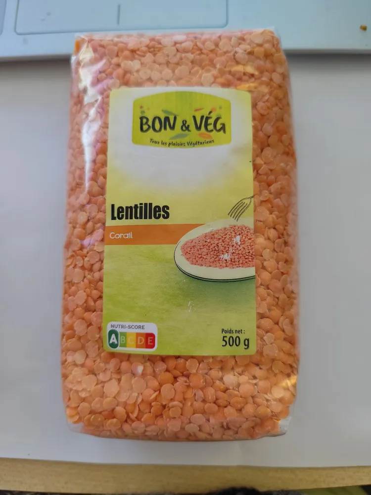 Lentilles corail