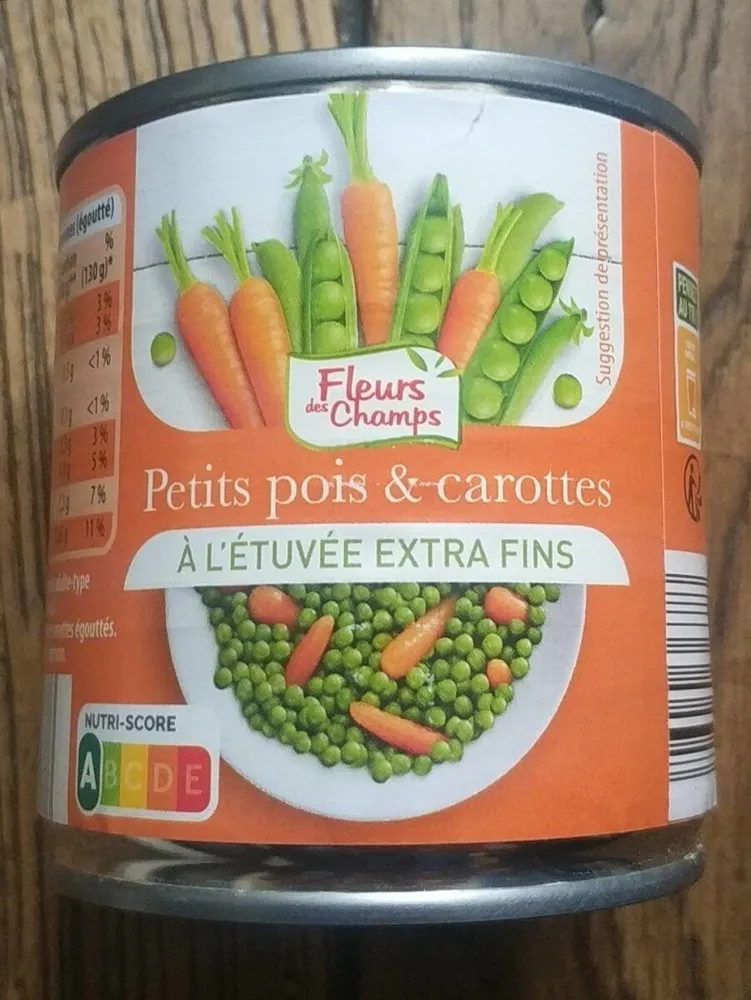 Petits pois et carottes à l'étuvée extra fins