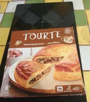 Tourte champignons jambon