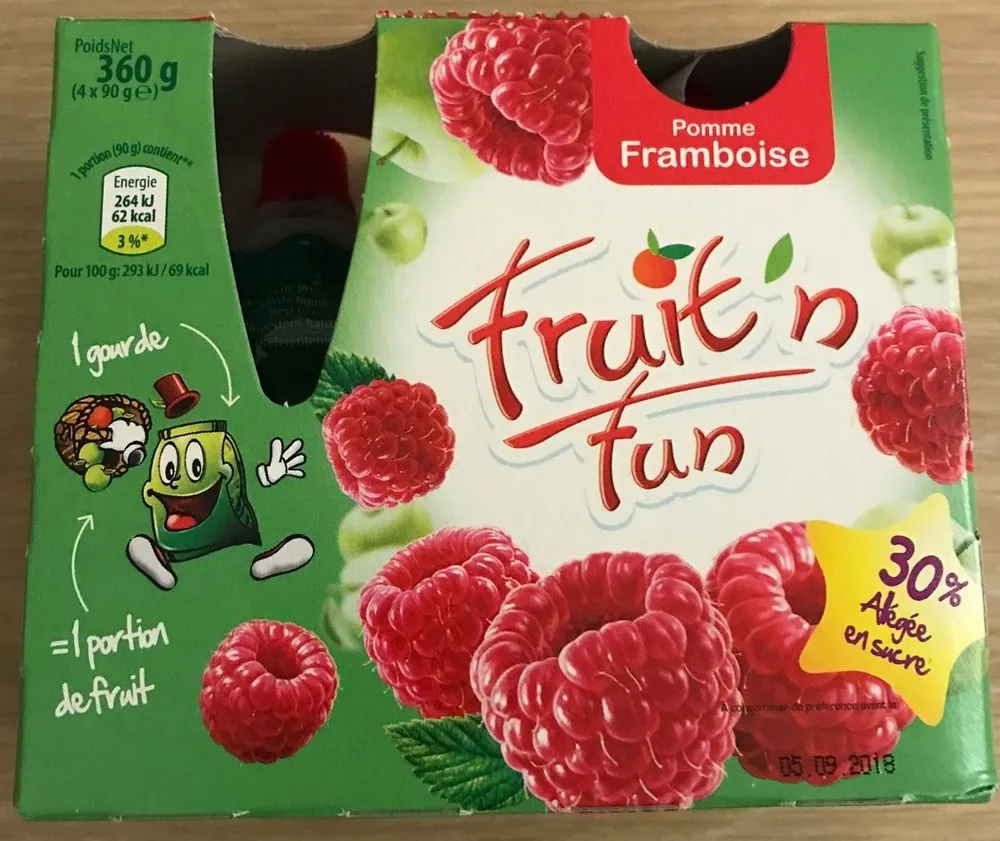 Compote de pomme framboise allégée en sucre