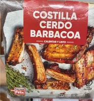 Costilla cerdo barbacoa
