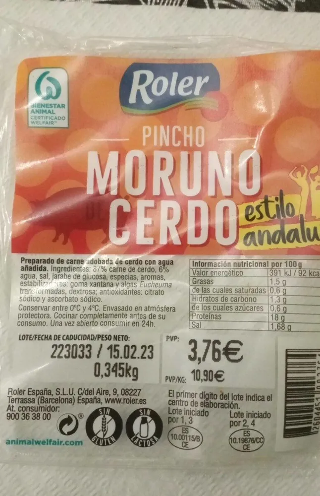 Pincho Moruno de Cerdo