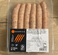 Longaniza fresca de pollo con ajo y perejil