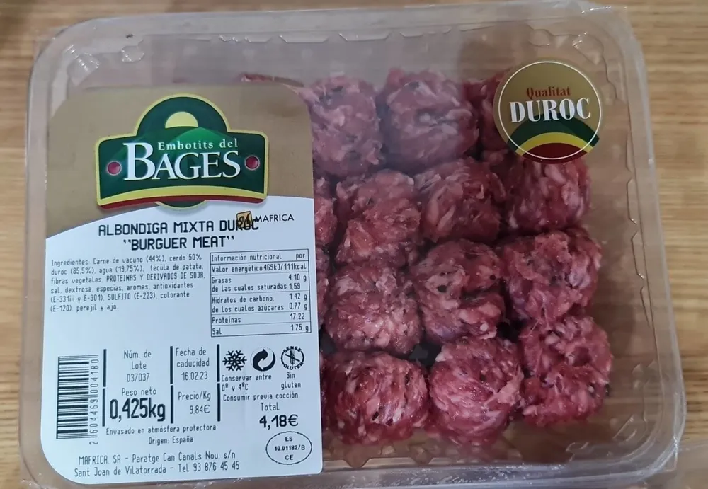 Albóndigas mixta duroc