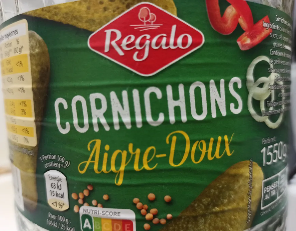 Cornichons aigre doux
