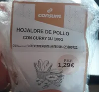 Hojaldre de pollo con curry