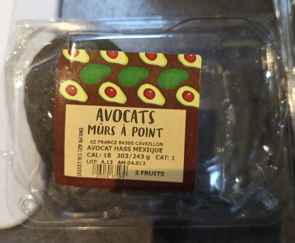 Avocat Hass origine Pérou